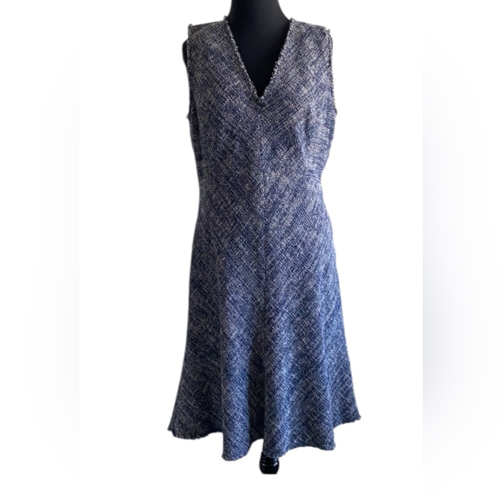 Rebecca Taylor v neck sleeveless tweed dress NWT - Picture 2 of 4